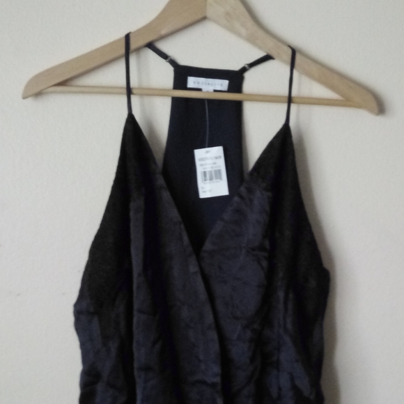 Socialite Blue Black Lace Trim Bodysuit Size XL - Picture 7 of 13